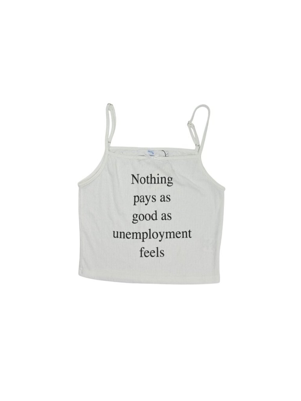 Praying Nothing Doer Tank in White